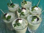 photo verrines concombre yaourt