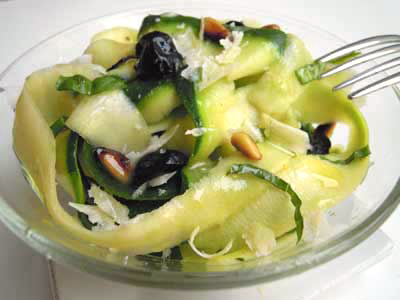 Photo Tagliatelles de courgettes