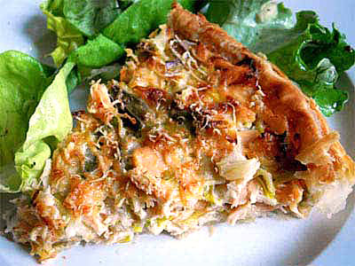 photo Quiche saumon poireaux