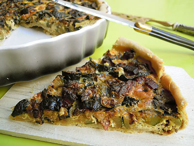 Photo Tarte courgettes-lardons