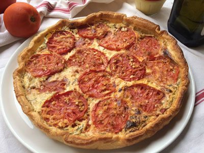 Photo Tarte thon tomates et moutarde