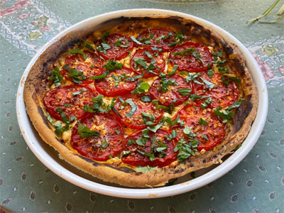 Photo Tarte thon tomates et moutarde