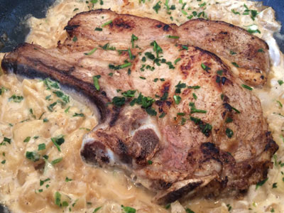 Photo Côtes de veau à la normande