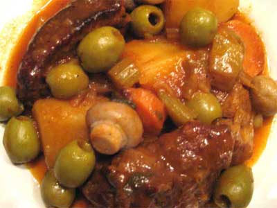 Sauté De Veau Aux Olives Vertes